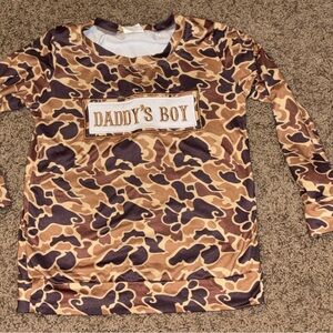 Daddy's Boy Camouflage Kids Shirt